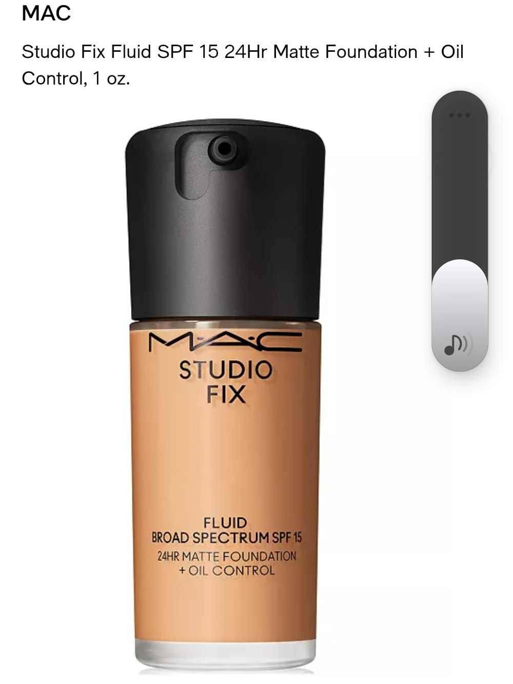 MAC Cosmetics Studio Fix Fluid Matte Foundation - Warm Tan Beige